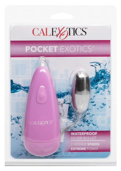 Bestel: Pocket Exotics Waterproof Silver Bullet by CalExotics - bij Happytoys: de erotische sex webshop | liever Happy dan Easy ⭐⭐⭐⭐⭐
