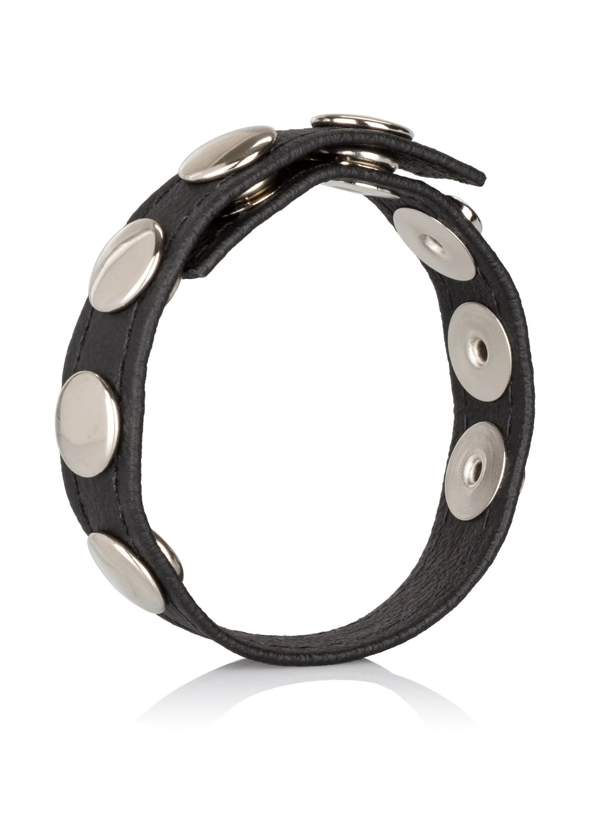 Bestel: Leather Multi - Snap Ring by CalExotics - bij Happytoys: de erotische sex webshop | liever Happy dan Easy ⭐⭐⭐⭐⭐ - Default Title - 12690 - BLACK