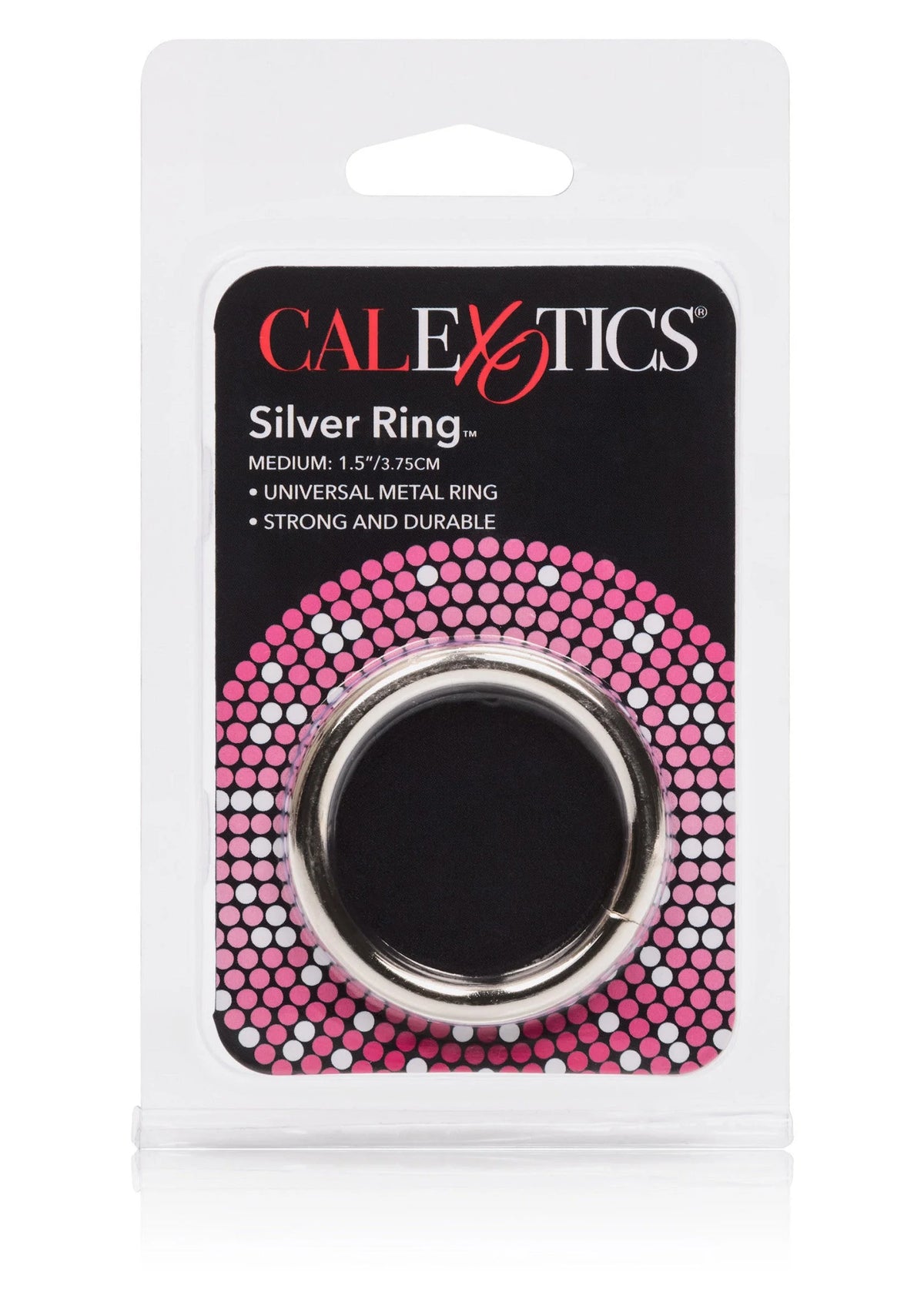 Bestel: Silver Ring - Medium by CalExotics - bij Happytoys: de erotische sex webshop | liever Happy dan Easy ⭐⭐⭐⭐⭐
