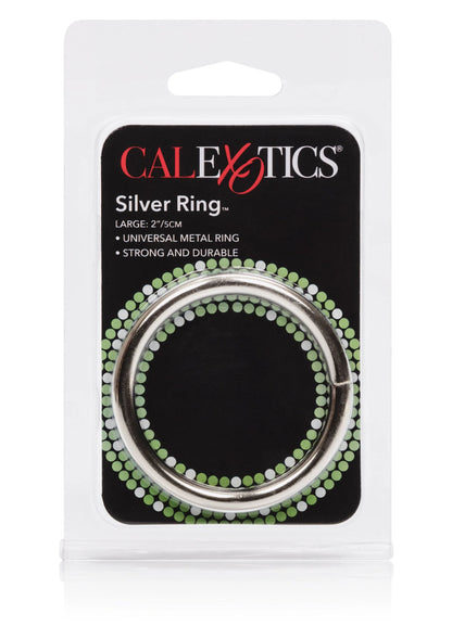 Bestel: Silver Ring - Large by CalExotics - bij Happytoys: de erotische sex webshop | liever Happy dan Easy ⭐⭐⭐⭐⭐