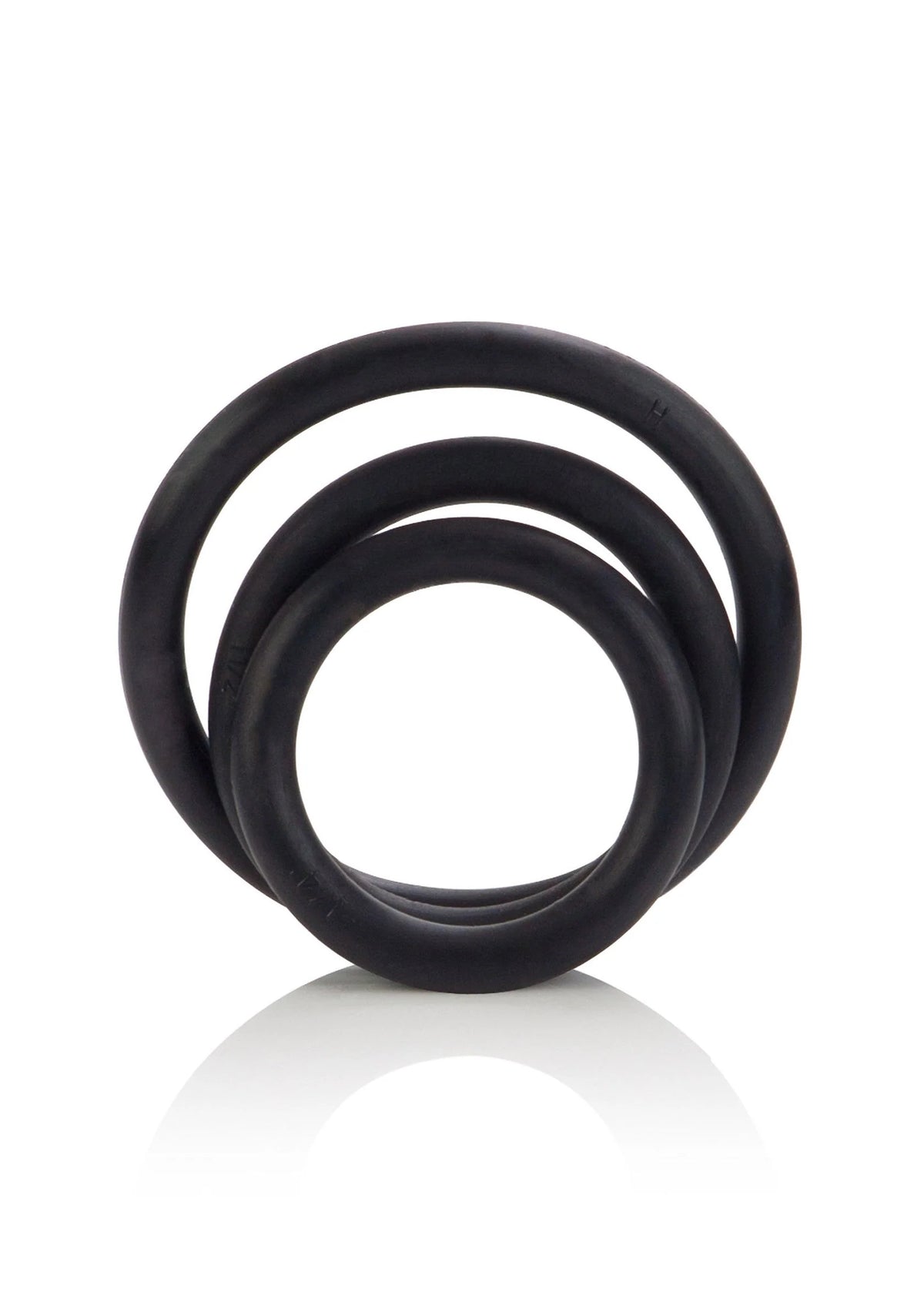 Bestel: Rubber Ring 3 Piece Set by CalExotics Rings - bij Happytoys: de erotische sex webshop | liever Happy dan Easy ⭐⭐⭐⭐⭐ - Default Title - 12705 - BLACK