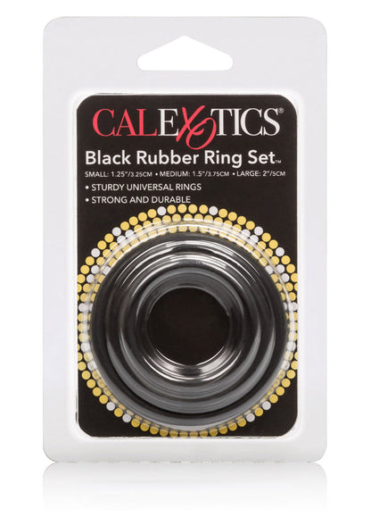 Bestel: Rubber Ring 3 Piece Set by CalExotics Rings - bij Happytoys: de erotische sex webshop | liever Happy dan Easy ⭐⭐⭐⭐⭐