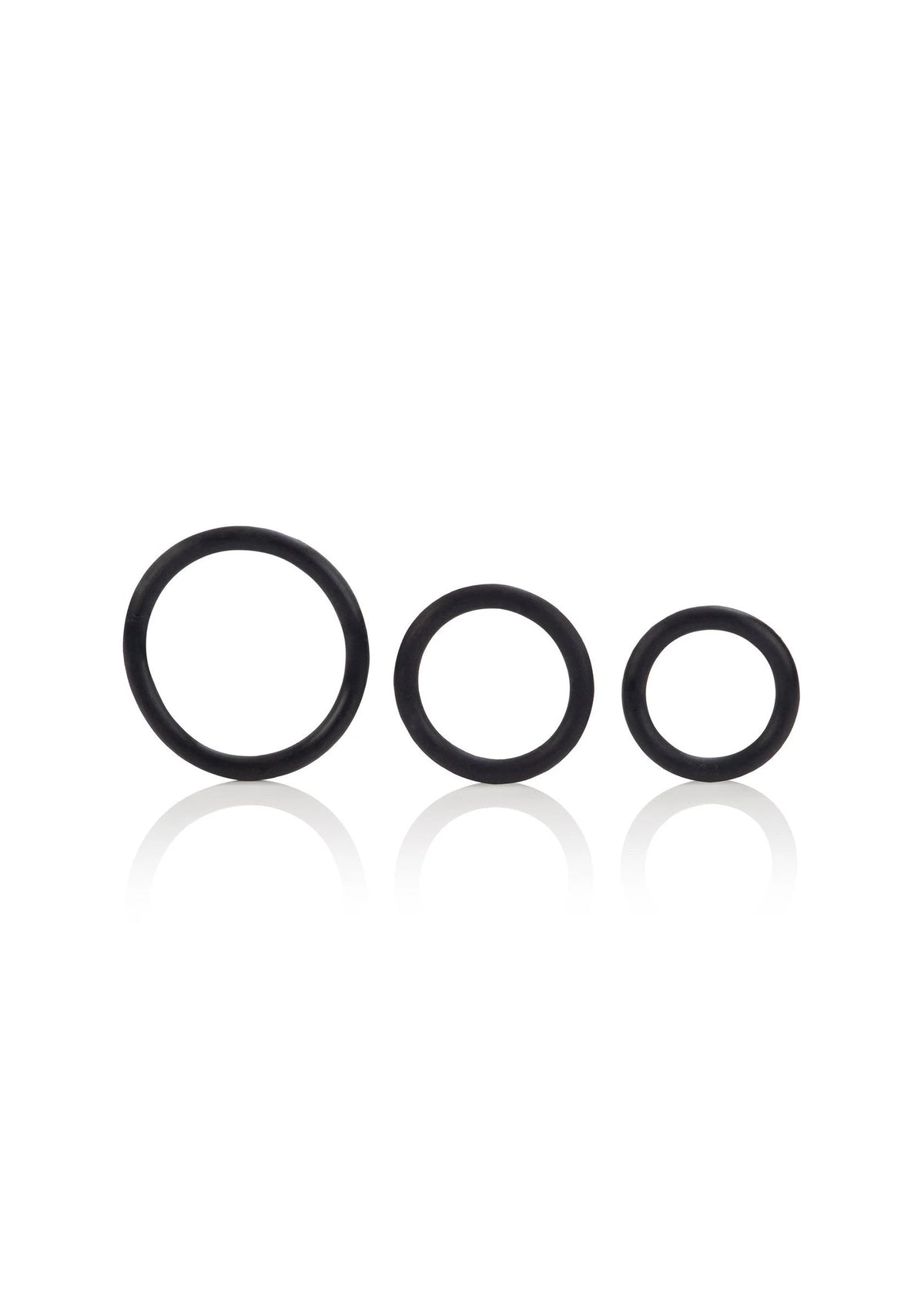 Bestel: Rubber Ring 3 Piece Set by CalExotics Rings - bij Happytoys: de erotische sex webshop | liever Happy dan Easy ⭐⭐⭐⭐⭐