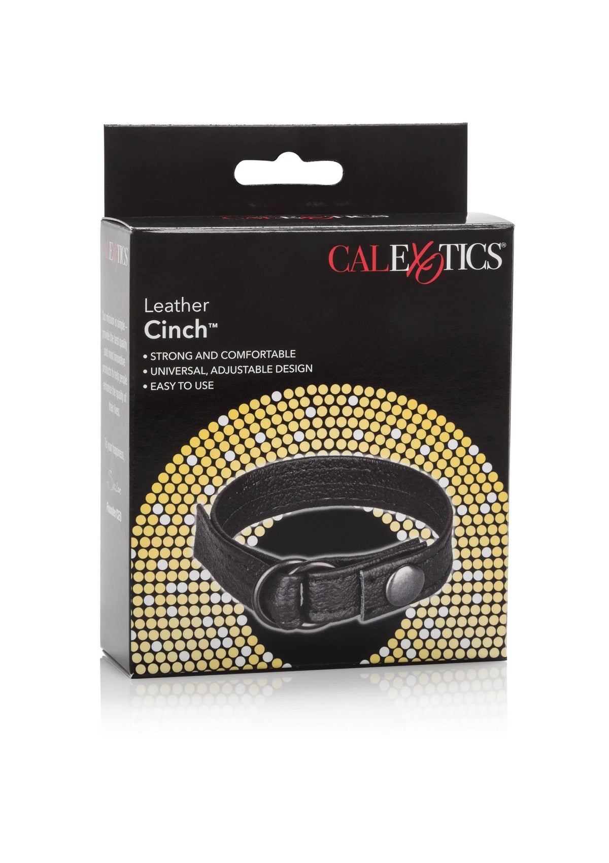 Bestel: Leather Cinch Cockring by CalExotics - bij Happytoys: de erotische sex webshop | liever Happy dan Easy ⭐⭐⭐⭐⭐