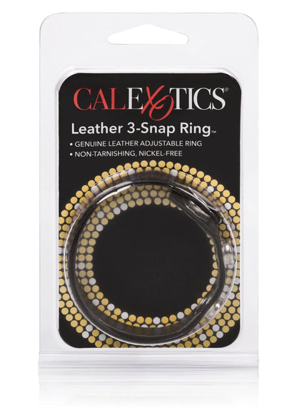Bestel: Leather 3 - Snap CockRing by CalExotics - bij Happytoys: de erotische sex webshop | liever Happy dan Easy ⭐⭐⭐⭐⭐
