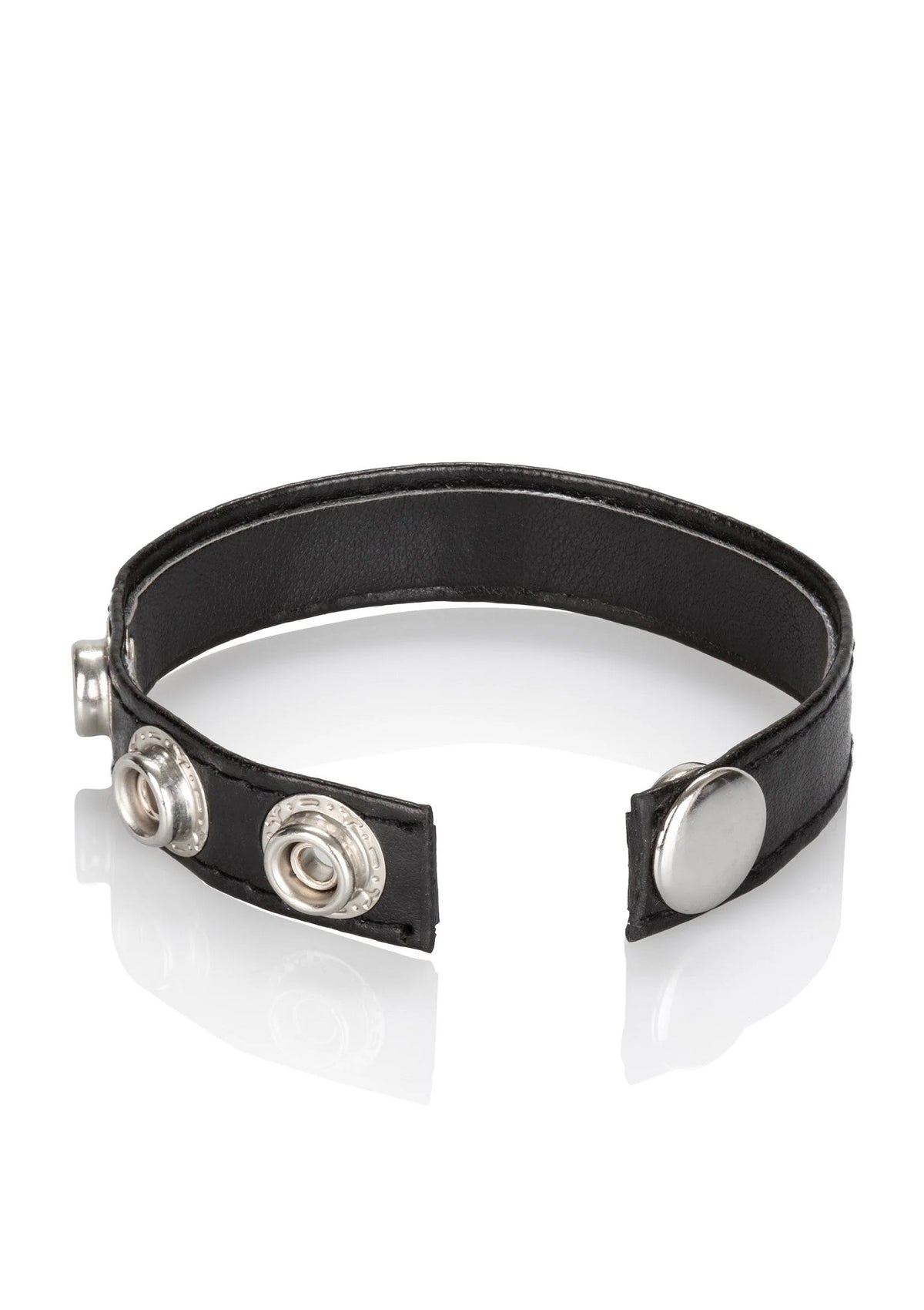 Bestel: Leather 3 - Snap CockRing by CalExotics - bij Happytoys: de erotische sex webshop | liever Happy dan Easy ⭐⭐⭐⭐⭐