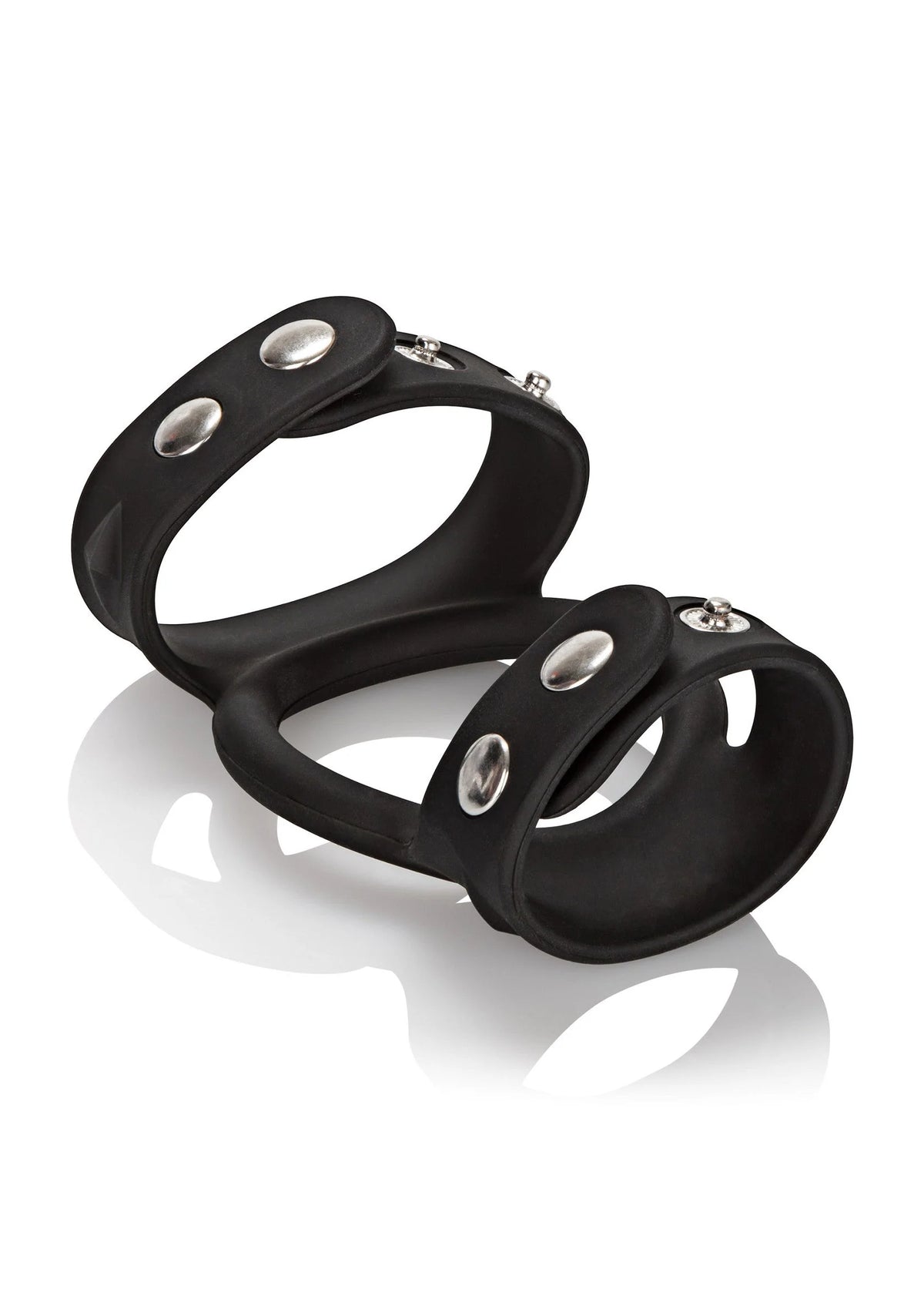 Bestel: Silicone Tri - Snap C & B Cage by CalExotics - bij Happytoys: de erotische sex webshop | liever Happy dan Easy ⭐⭐⭐⭐⭐