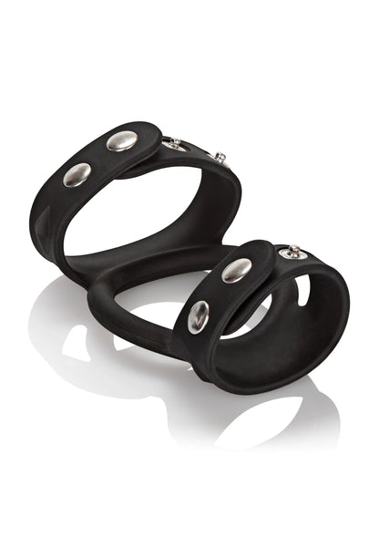 Bestel: Silicone Tri - Snap C & B Cage by CalExotics - bij Happytoys: de erotische sex webshop | liever Happy dan Easy ⭐⭐⭐⭐⭐