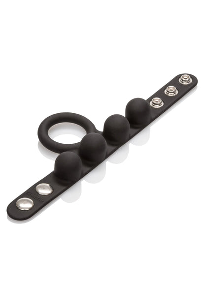 Bestel: Silicone Medium Weighted C - Ring Ball Stretcher by CalExotics - bij Happytoys: de erotische sex webshop | liever Happy dan Easy ⭐⭐⭐⭐⭐