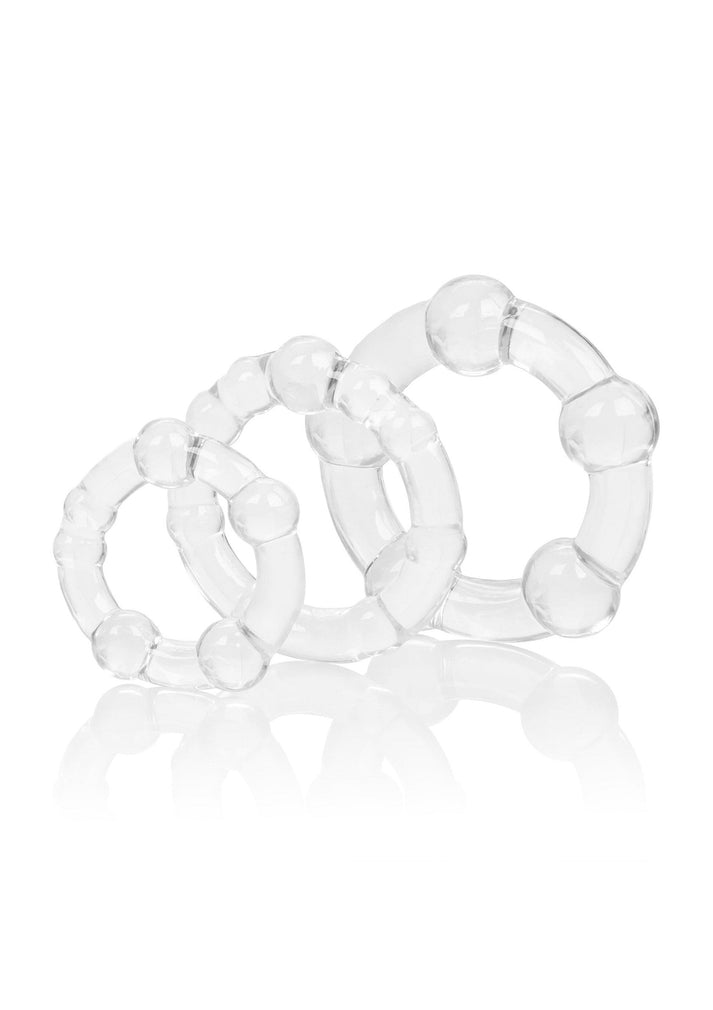 Bestel: Island Rings by CalExotics Rings - bij Happytoys: de erotische sex webshop | liever Happy dan Easy ⭐⭐⭐⭐⭐ - Clear - 12729 - CLEAR