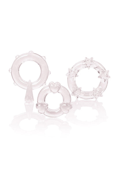 Bestel: Magic C - Rings by CalExotics RIngs - bij Happytoys: de erotische sex webshop | liever Happy dan Easy ⭐⭐⭐⭐⭐ - Clear - 12730 - CLEAR