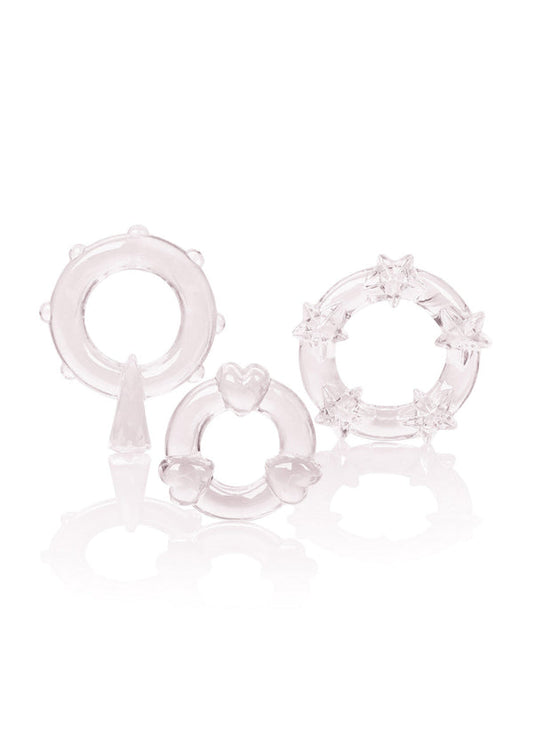 Bestel: Magic C - Rings by CalExotics RIngs - bij Happytoys: de erotische sex webshop | liever Happy dan Easy ⭐⭐⭐⭐⭐ - Clear - 12730 - CLEAR