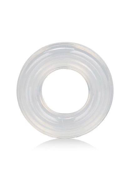 Bestel: Premium Silicone Ring - Large by CalExotics - bij Happytoys: de erotische sex webshop | liever Happy dan Easy ⭐⭐⭐⭐⭐ - Default Title - 12734 - CLEAR