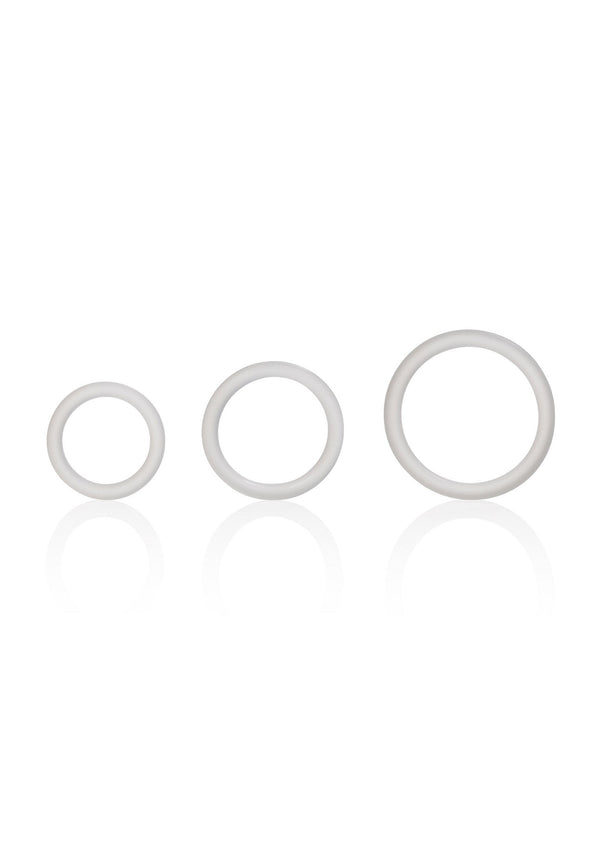 Bestel: Silicone Support cockrings by CalExotics Rings - bij Happytoys: de erotische sex webshop | liever Happy dan Easy ⭐⭐⭐⭐⭐ - Clear - 12745 - CLEAR