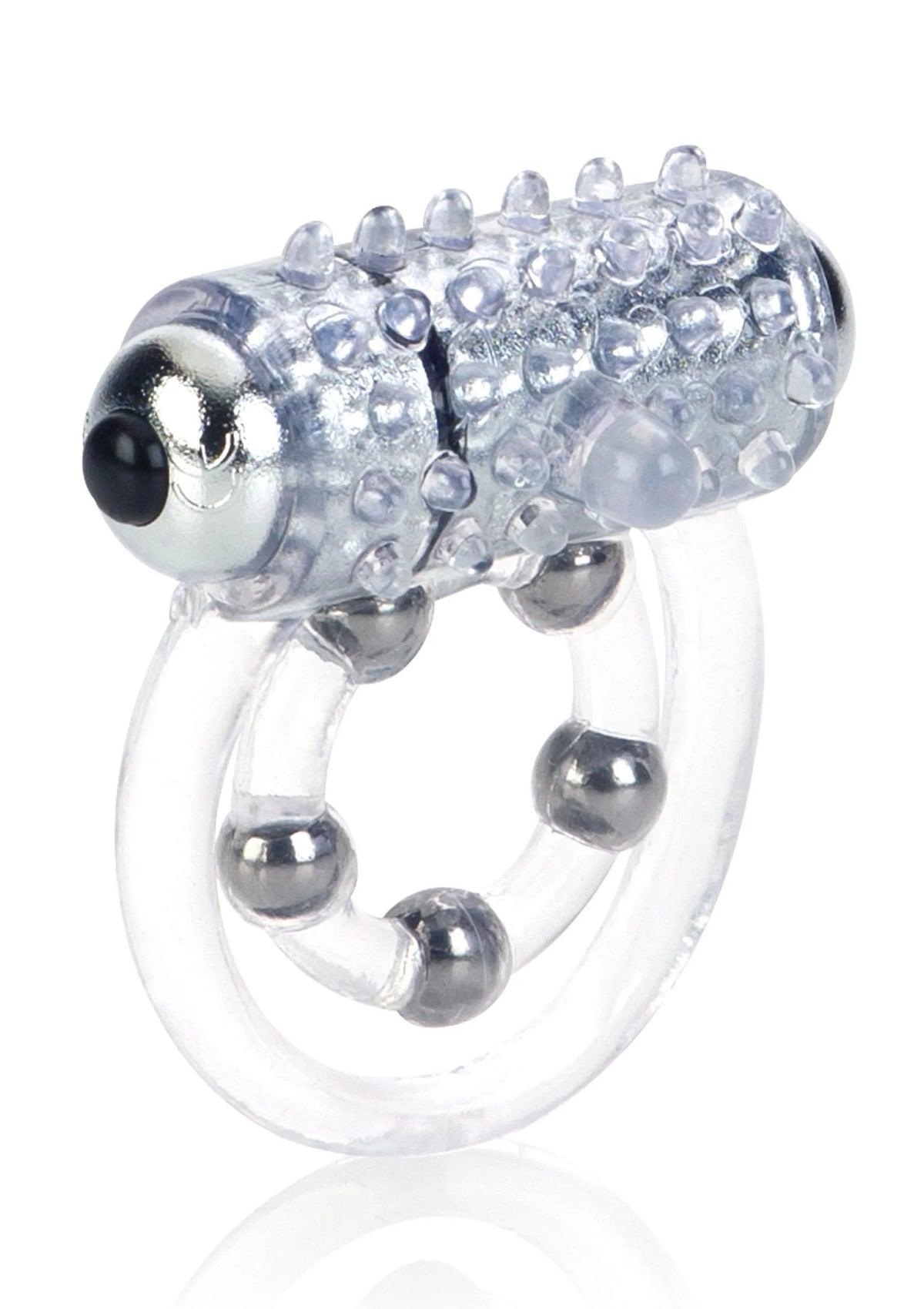 Bestel: 5 Bead Maximus Ring by CalExotics - bij Happytoys: de erotische sex webshop | liever Happy dan Easy ⭐⭐⭐⭐⭐ - Default Title - 12746 - CLEAR