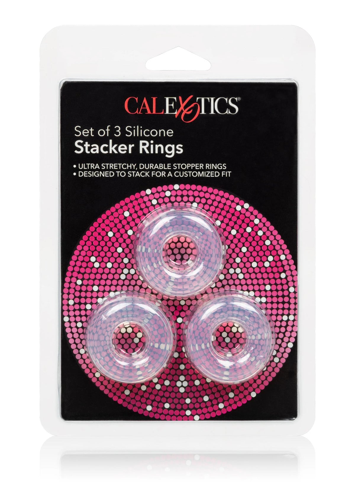 Bestel: Set of 3 Silicone Stacker Rings by CalExotics - bij Happytoys: de erotische sex webshop | liever Happy dan Easy ⭐⭐⭐⭐⭐