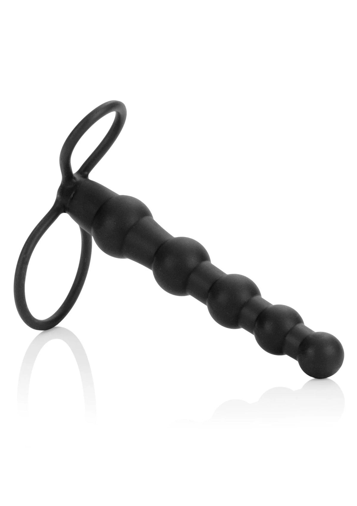 Bestel: Silicone Love Rider Beaded Dual Penetrator by CalExotics - bij Happytoys: de erotische sex webshop | liever Happy dan Easy ⭐⭐⭐⭐⭐ - Default Title - 12781 - BLACK