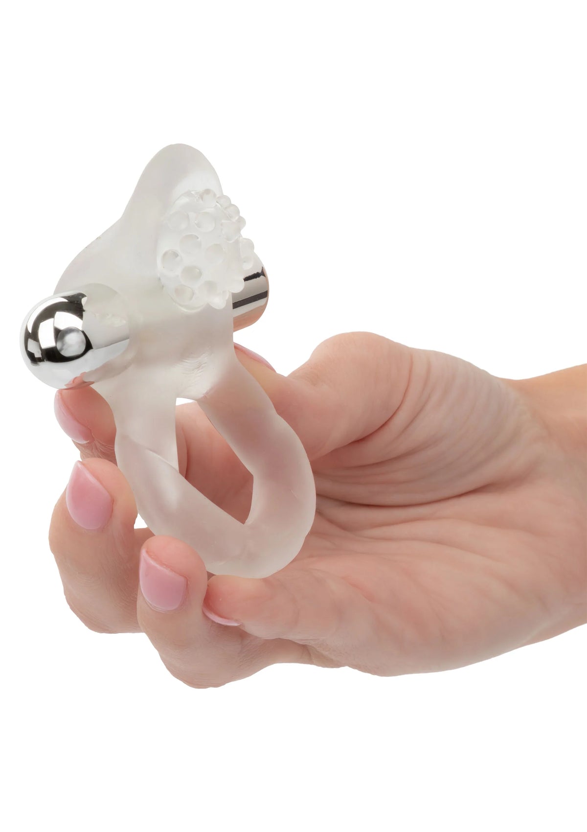 Bestel: Nubby Lover's Delight vibratong cockring by CalExotics - bij Happytoys: de erotische sex webshop | liever Happy dan Easy ⭐⭐⭐⭐⭐