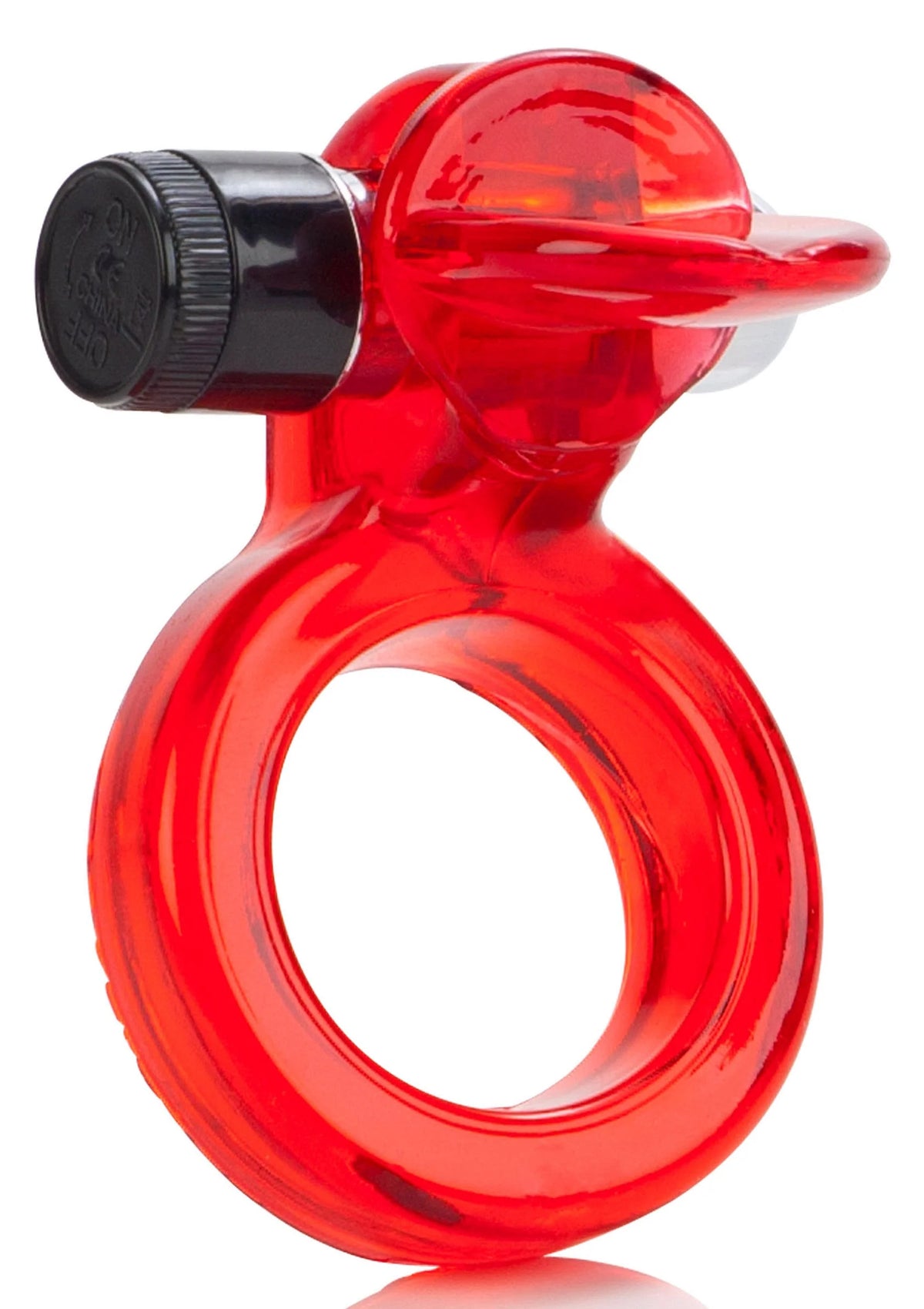 Bestel: Wireless Clit Flicker Cockring with clitoris stimulation by CalExotics - bij Happytoys: de erotische sex webshop | liever Happy dan Easy ⭐⭐⭐⭐⭐ - Default Title - 12816 - RED