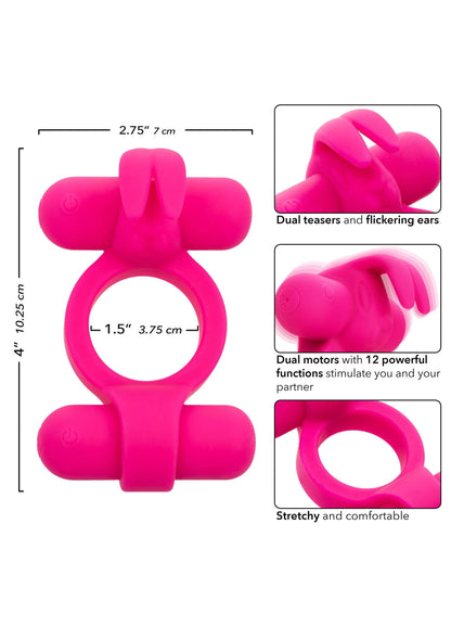 Bestel: Rechargeable Rockin Rabbit by CalExotics - bij Happytoys: de erotische sex webshop | liever Happy dan Easy ⭐⭐⭐⭐⭐