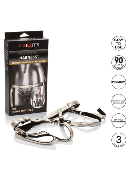 Bestel: The Regal Duchess by CalExotics Her Royal Harness - bij Happytoys: de erotische sex webshop | liever Happy dan Easy ⭐⭐⭐⭐⭐