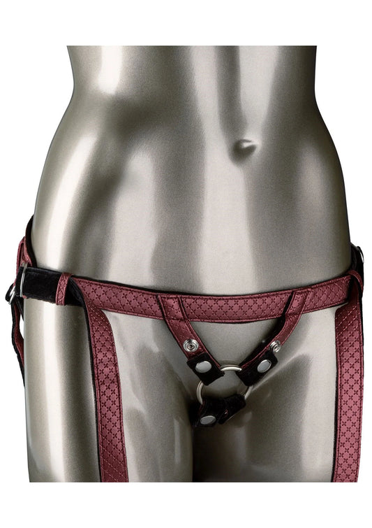 Bestel: The Regal Duchess by CalExotics Her Royal Harness - bij Happytoys: de erotische sex webshop | liever Happy dan Easy ⭐⭐⭐⭐⭐ - Rood - 12860 - RED