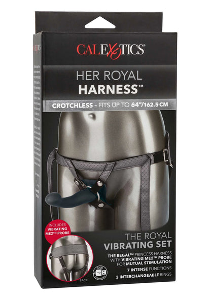 Bestel: Her Royal Harness The Royal Vibrating Pegging Strap On set by CalExotics - bij Happytoys: de erotische sex webshop | liever Happy dan Easy ⭐⭐⭐⭐⭐