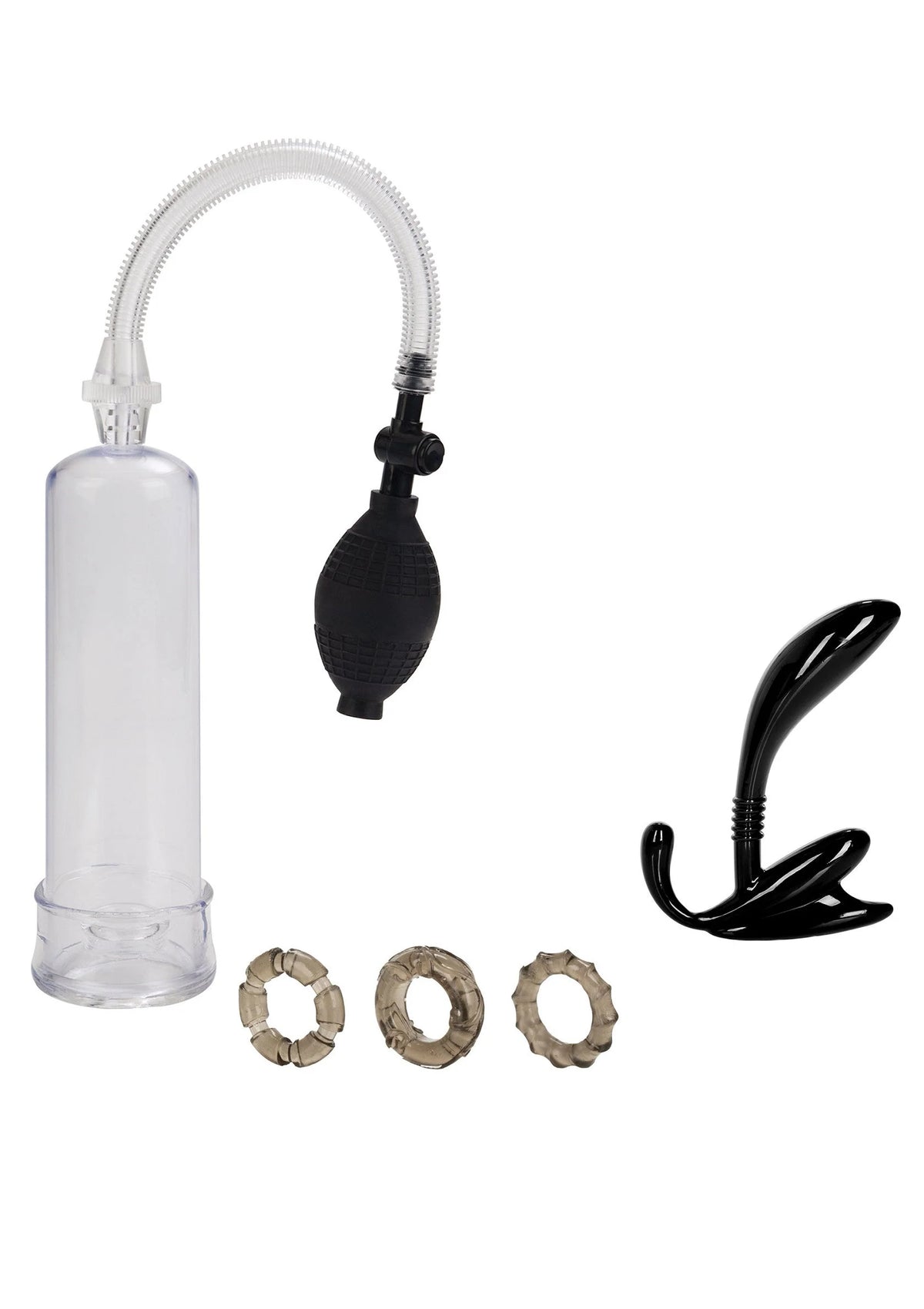 Bestel: His Essential Pump Kit Penis Pomp by CalExotics - bij Happytoys: de erotische sex webshop | liever Happy dan Easy ⭐⭐⭐⭐⭐ - Default Title - 12890 - CLEAR