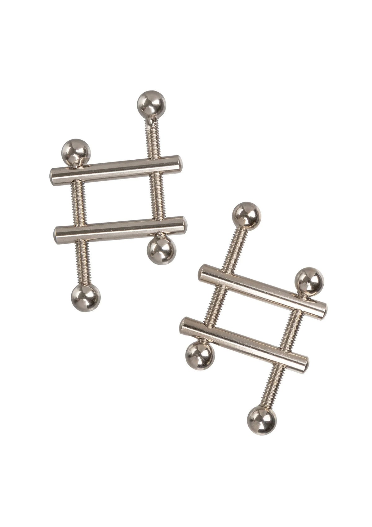 Bestel: Crossbar Nipple Vices by CalExotics - bij Happytoys: de erotische sex webshop | liever Happy dan Easy ⭐⭐⭐⭐⭐ - Default Title - 12915 - SILVER