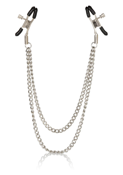 Bestel: Nipple Play Tiered Nipple Clams by CalExotics - bij Happytoys: de erotische sex webshop | liever Happy dan Easy ⭐⭐⭐⭐⭐ - Default Title - 12923 - SILVER