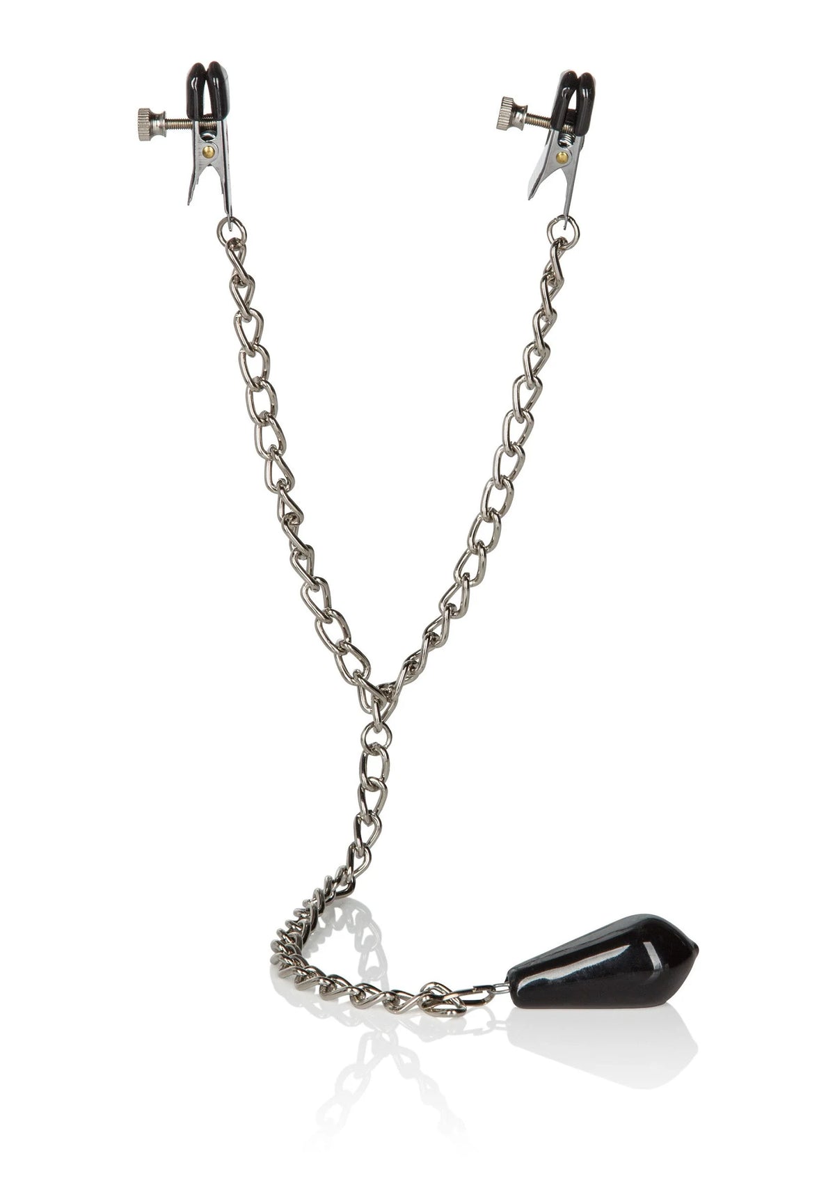 Bestel: Weighted Nipple Clamps by CalExotics - bij Happytoys: de erotische sex webshop | liever Happy dan Easy ⭐⭐⭐⭐⭐ - Default Title - 12925 - SILVER