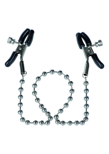 Bestel: Nipple Play Silver Beaded Nipple Clamps Tepelklemmen byCal Exotics - bij Happytoys: de erotische sex webshop | liever Happy dan Easy ⭐⭐⭐⭐⭐ - Default Title - 12935 - METAL