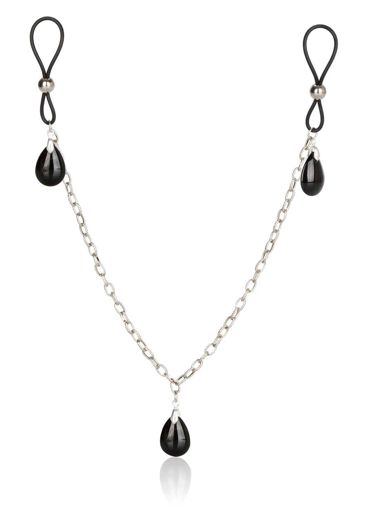 Bestel: Nonpierce Nipple Chain Jewelry by CalExotics - bij Happytoys: de erotische sex webshop | liever Happy dan Easy ⭐⭐⭐⭐⭐ - Default Title - 12951 - BLACK