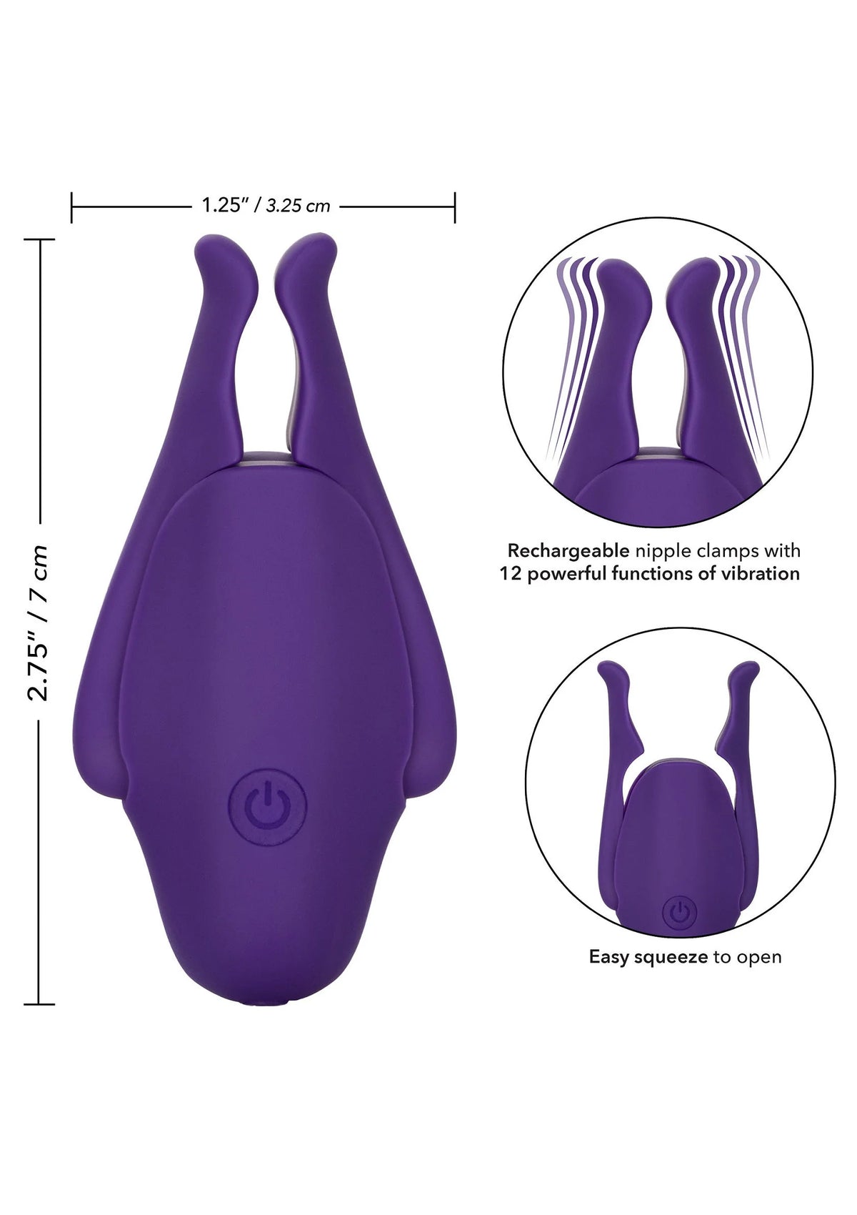 Bestel: Rechargeable Nipplettes by CalExotics Nipple Play - bij Happytoys: de erotische sex webshop | liever Happy dan Easy ⭐⭐⭐⭐⭐