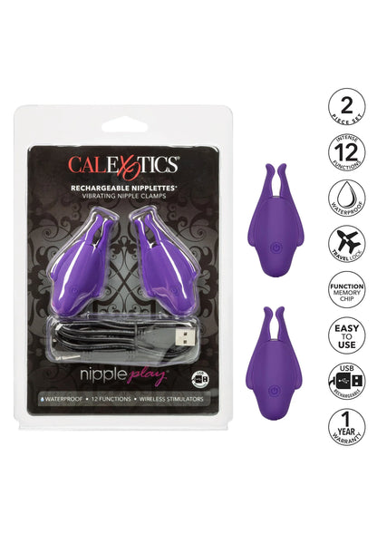 Bestel: Rechargeable Nipplettes by CalExotics Nipple Play - bij Happytoys: de erotische sex webshop | liever Happy dan Easy ⭐⭐⭐⭐⭐