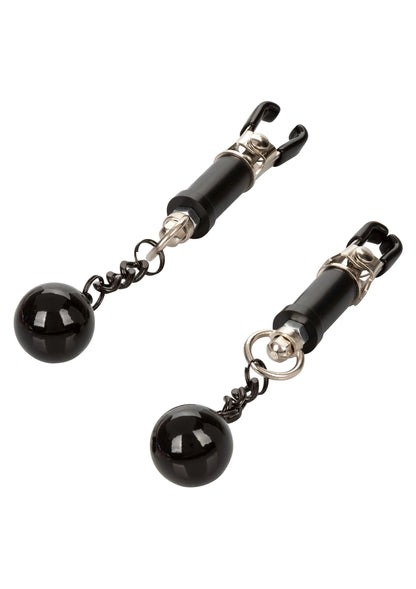 Bestel: Nipple Grips Weighted Twist Nipple Clamps by CalExotics - bij Happytoys: de erotische sex webshop | liever Happy dan Easy ⭐⭐⭐⭐⭐