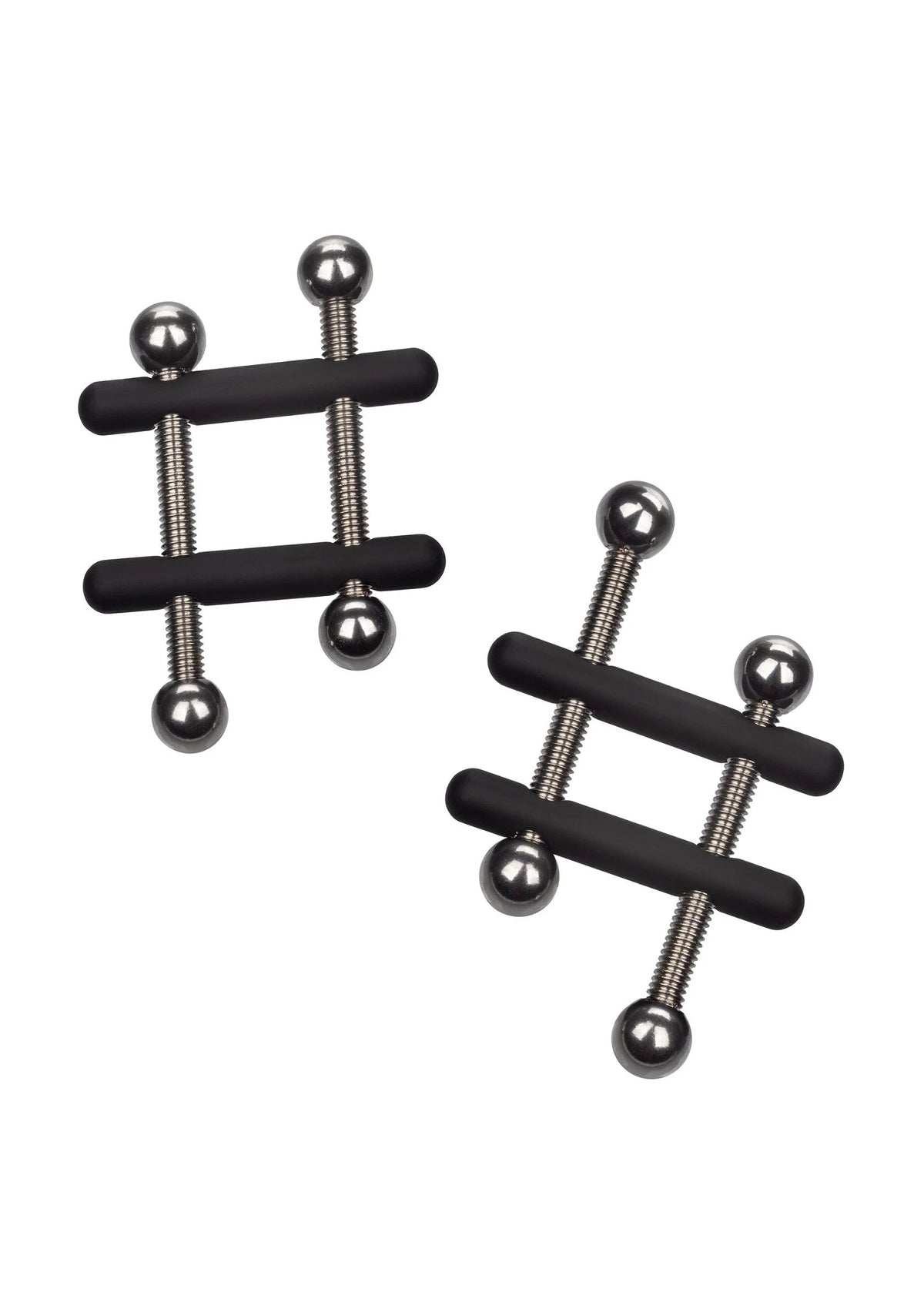 Bestel: Nipple Grips Power Grip Crossbar Nipple Vices by CalExotics - bij Happytoys: de erotische sex webshop | liever Happy dan Easy ⭐⭐⭐⭐⭐ - Default Title - 12967 - METAL