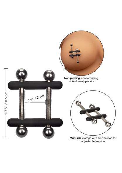Bestel: Nipple Grips Power Grip Crossbar Nipple Vices by CalExotics - bij Happytoys: de erotische sex webshop | liever Happy dan Easy ⭐⭐⭐⭐⭐