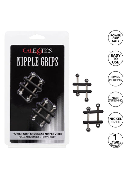 Bestel: Nipple Grips Power Grip Crossbar Nipple Vices by CalExotics - bij Happytoys: de erotische sex webshop | liever Happy dan Easy ⭐⭐⭐⭐⭐