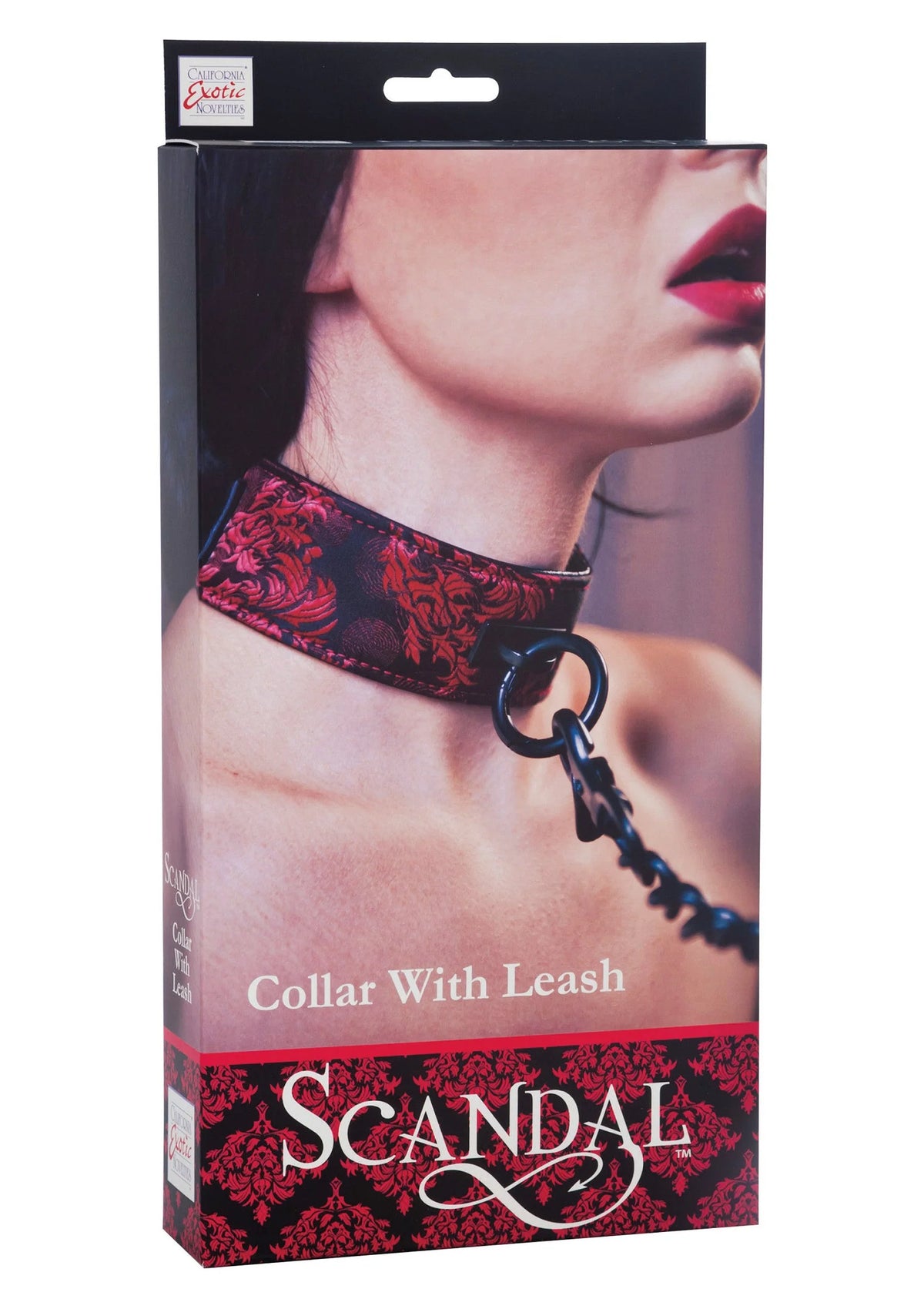 Bestel: Scandal Collar with Leash by CalExotics - bij Happytoys: de erotische sex webshop | liever Happy dan Easy ⭐⭐⭐⭐⭐