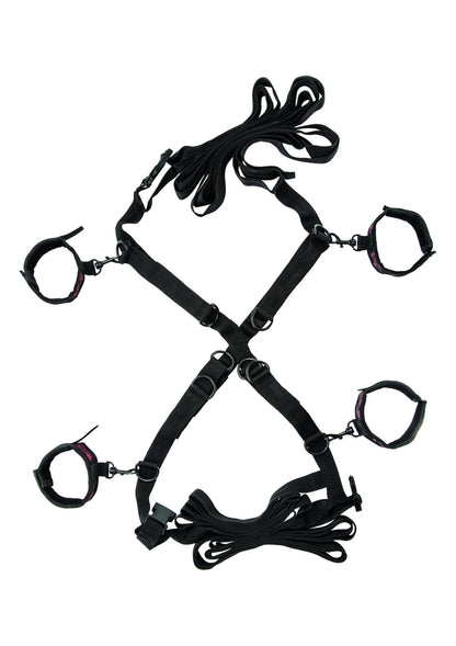 Bestel: Scandal Over the Bed Cross by CalExotics - bij Happytoys: de erotische sex webshop | liever Happy dan Easy ⭐⭐⭐⭐⭐ - Default Title - 13021 - BLACK