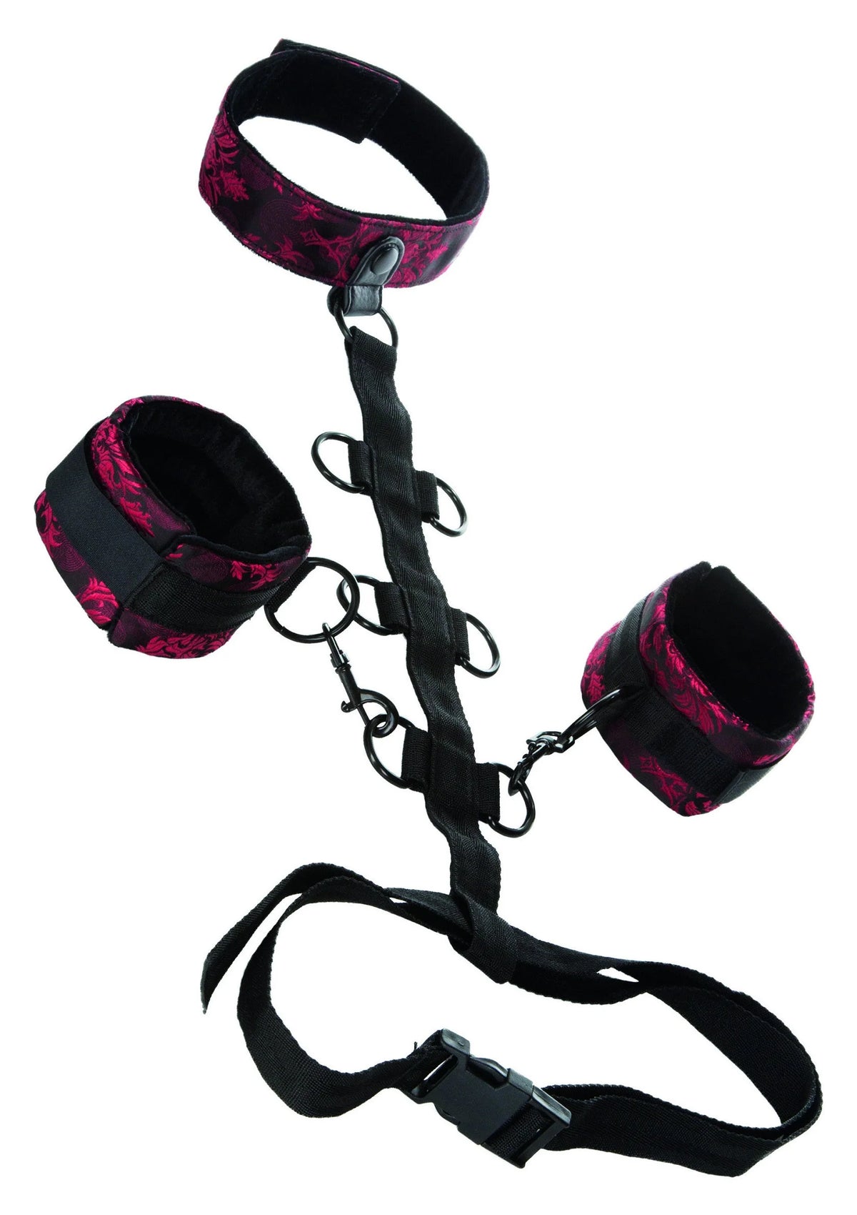 Bestel: Scandal Collar Body Restraint by CalExotics - bij Happytoys: de erotische sex webshop | liever Happy dan Easy ⭐⭐⭐⭐⭐ - Default Title - 13024 - BLACK