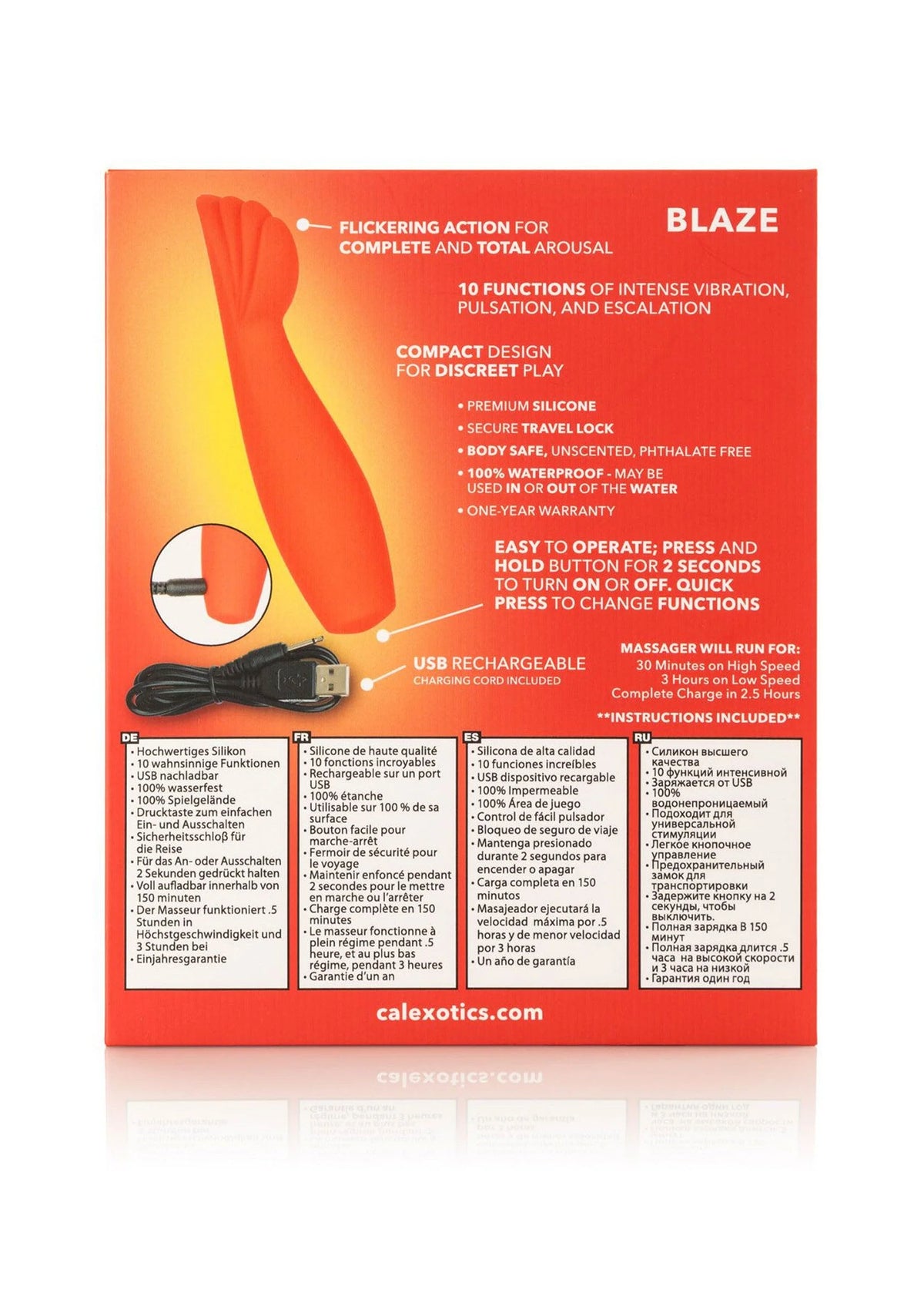 Bestel: Red Hot Blaze by CalExotics - bij Happytoys: de erotische sex webshop | liever Happy dan Easy ⭐⭐⭐⭐⭐