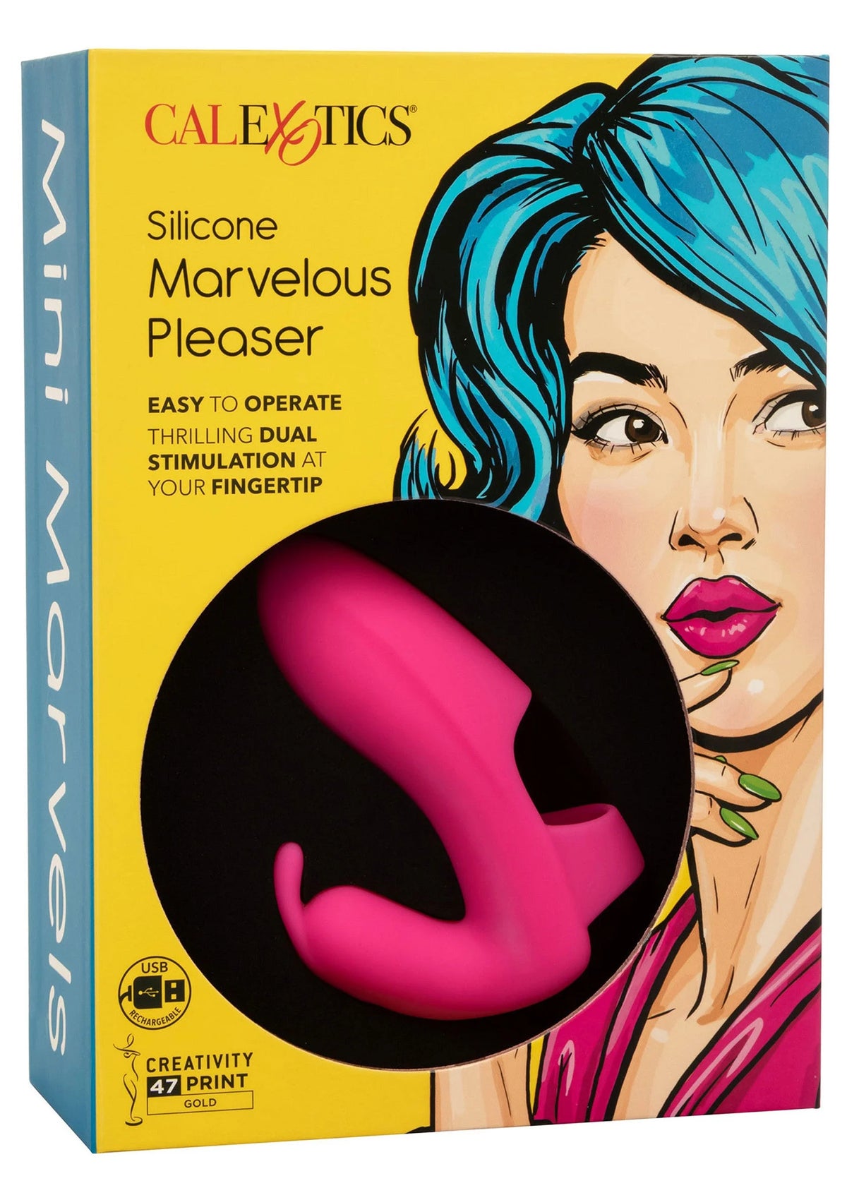 Bestel: Mini Marvels Silicone Marvelous Pleaser vibrator by CalExotics - bij Happytoys: de erotische sex webshop | liever Happy dan Easy ⭐⭐⭐⭐⭐