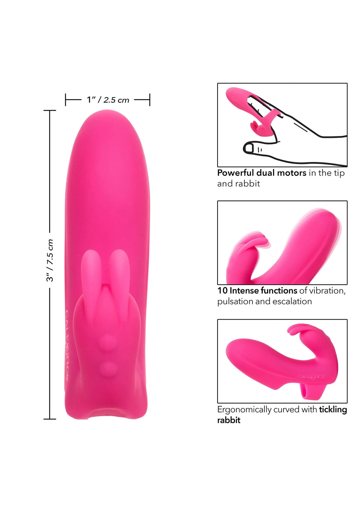 Bestel: Mini Marvels Silicone Marvelous Pleaser vibrator by CalExotics - bij Happytoys: de erotische sex webshop | liever Happy dan Easy ⭐⭐⭐⭐⭐