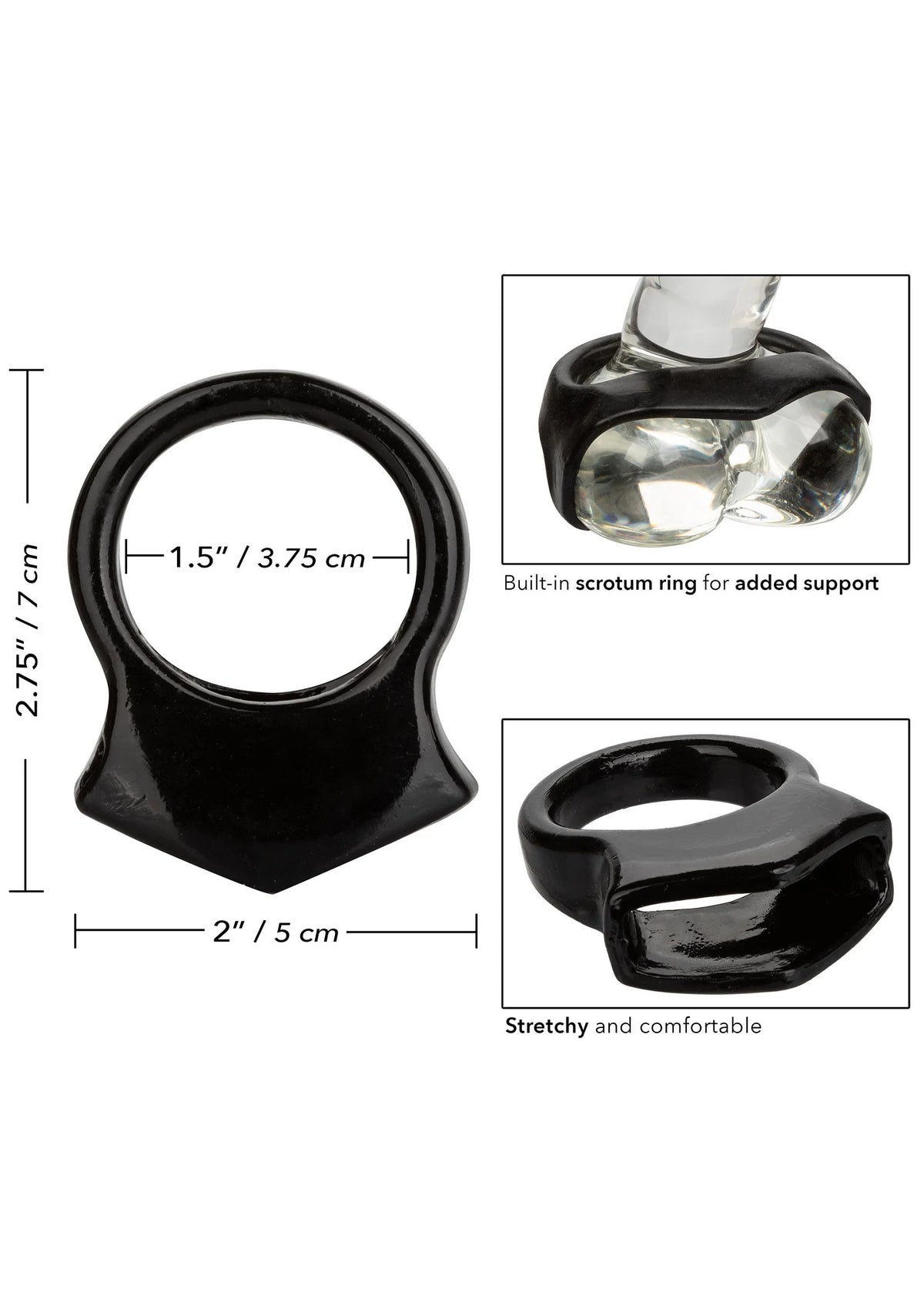 Bestel: COLT Snug Grip Cockring by CalExotics - bij Happytoys: de erotische sex webshop | liever Happy dan Easy ⭐⭐⭐⭐⭐