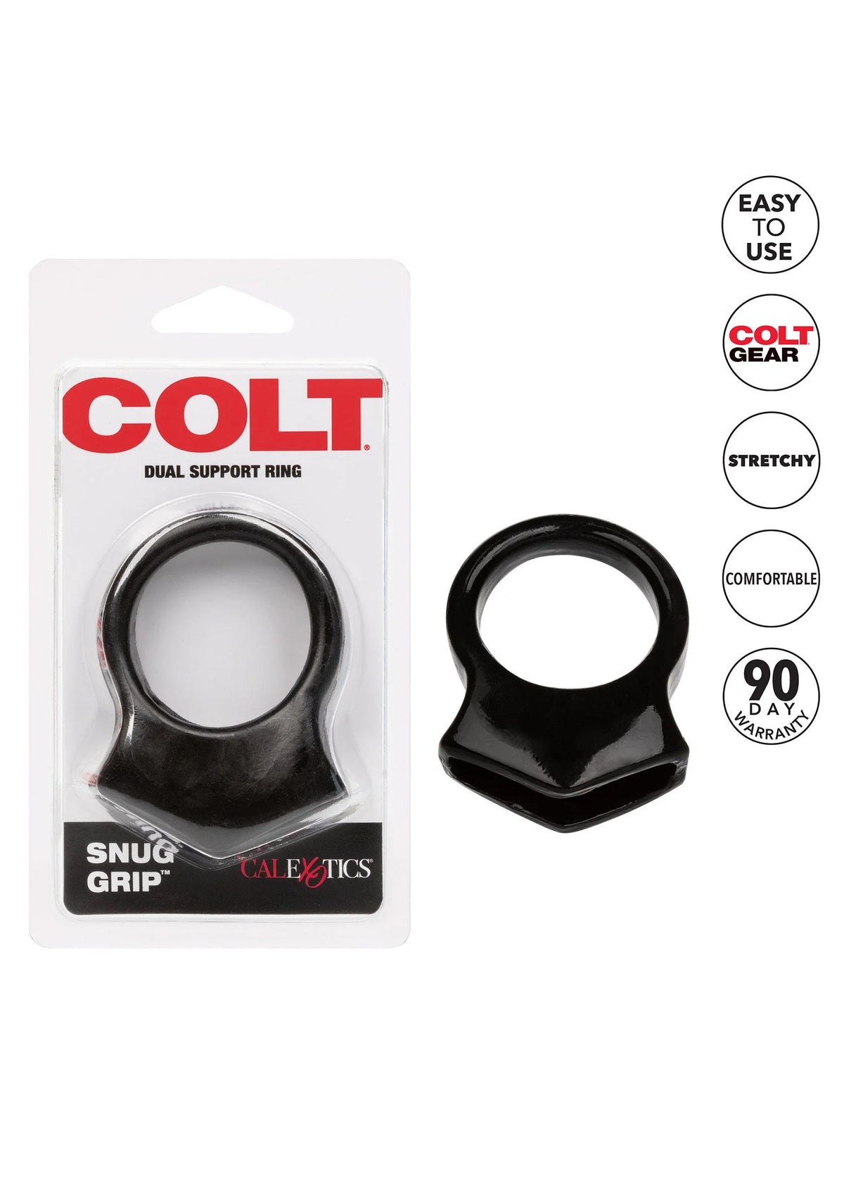 Bestel: COLT Snug Grip Cockring by CalExotics - bij Happytoys: de erotische sex webshop | liever Happy dan Easy ⭐⭐⭐⭐⭐