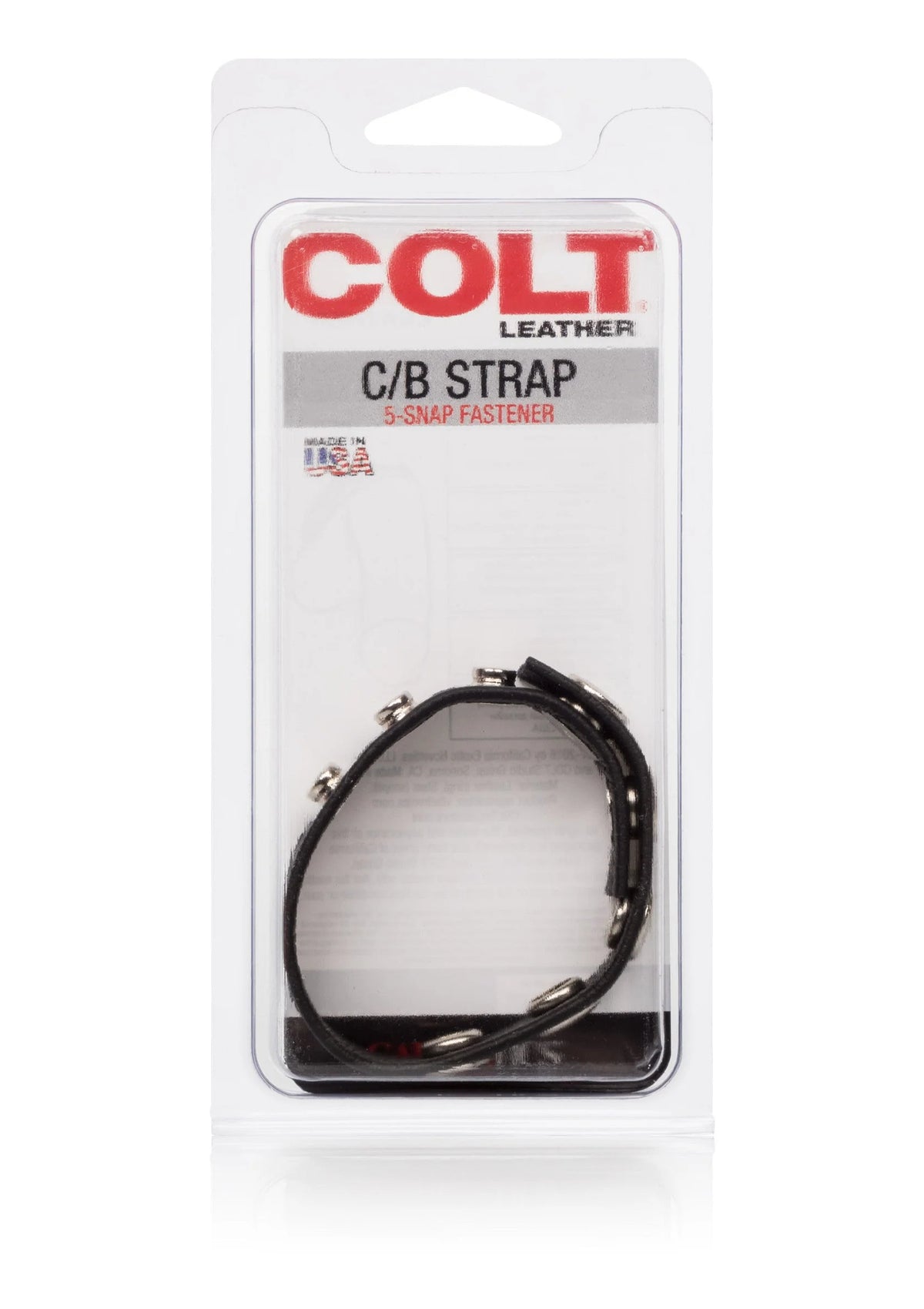 Bestel: COLT Leather C/B Strap 5 - Snap Fastener Cock /  Ball ring by CalExotics - bij Happytoys: de erotische sex webshop | liever Happy dan Easy ⭐⭐⭐⭐⭐