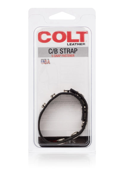 Bestel: COLT Leather C/B Strap 5 - Snap Fastener Cock /  Ball ring by CalExotics - bij Happytoys: de erotische sex webshop | liever Happy dan Easy ⭐⭐⭐⭐⭐