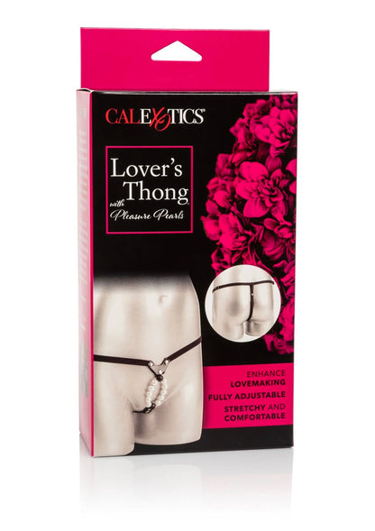 Bestel: Lover's Thong with Pleasure Pearls by CalExotics - bij Happytoys: de erotische sex webshop | liever Happy dan Easy ⭐⭐⭐⭐⭐
